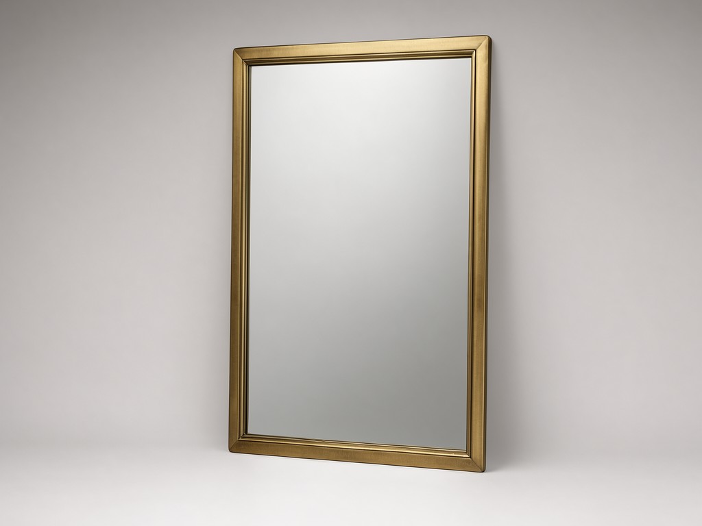 B2B Modern Streamline Wall Mirror Antique Brass Exporter