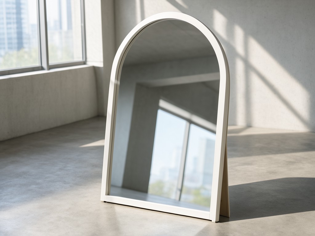 China Crowned Curved Top Arch Mirror Factory