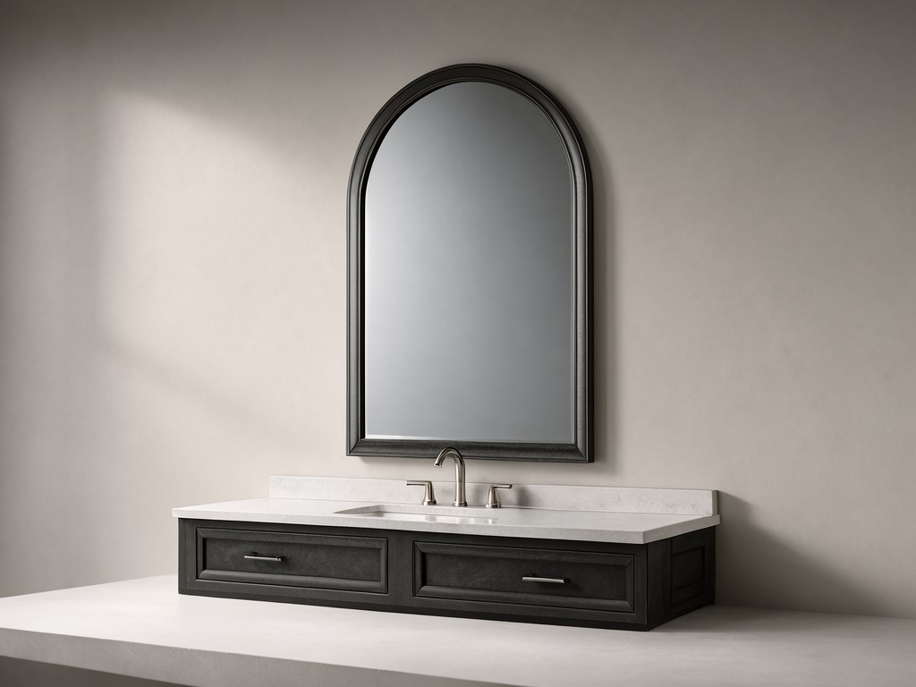 Custom Arched Bathroom Vanity Mirror Manufacturer