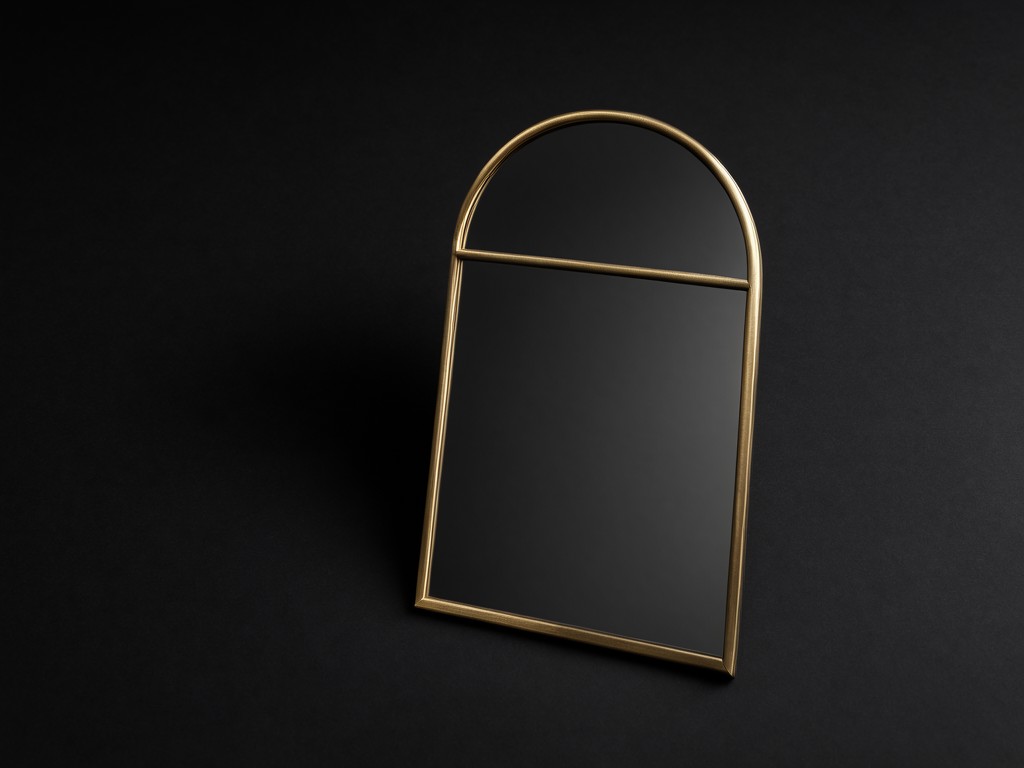Custom Brass Arched Bathroom Mirror Supplier
