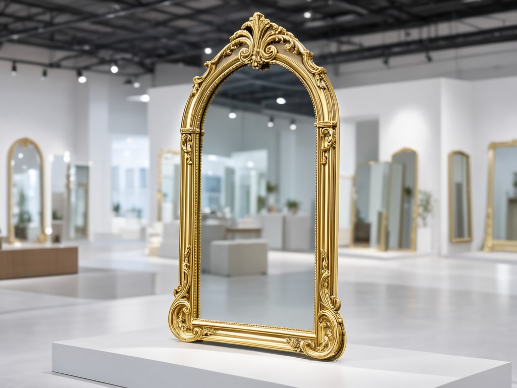 Custom Gold Arched Wall Mirror Manufacturer