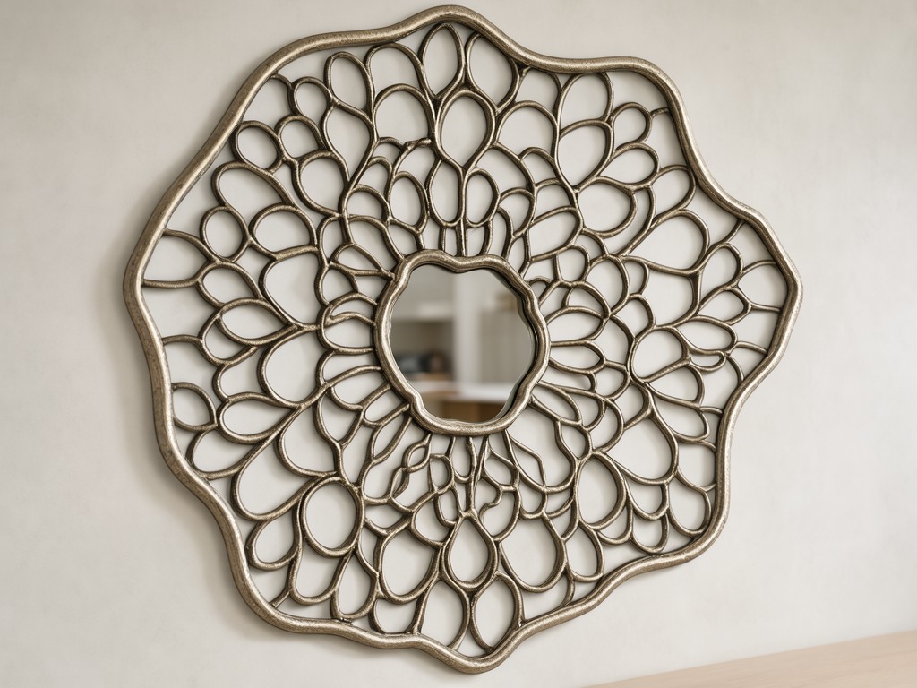 custom irregular metal decorative wall mirror Company