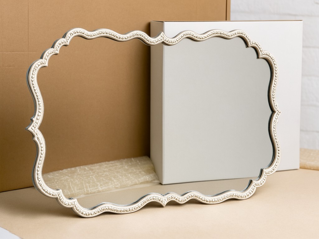 Custom Scalloped Edge Decorative Accent Mirrors Supplier