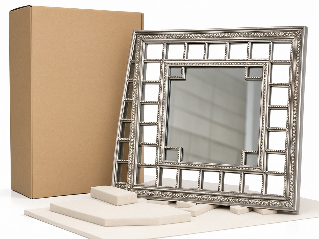 Custom Square Metal Decorative Wall Mirrors Exporter