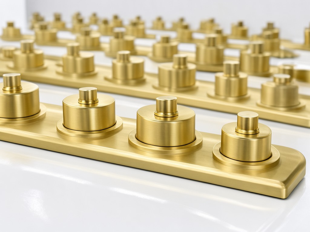 Direct Factory Brushed Brass Gold Bathroom Mirror Supplier