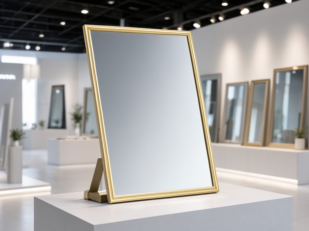Oem Gold Metal Framed Bathroom Mirror Manufacturer