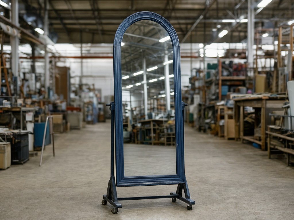 Oem Vintage Arched Floor Standing Mirror Factory