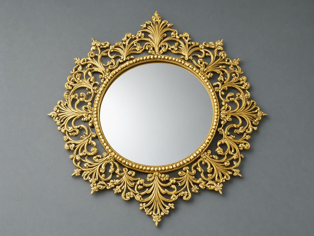 Wholesale Gold Metal Filigree Framed Mirror Exporter